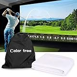 COLOR TREE Golf Simulator Impact Screen mit 14pcs Tüllenlöchern für Indoor Golf...