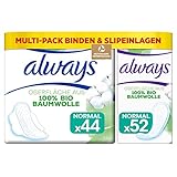 Always Ultra Binden Damen, Normal (2 x 22 Damenbinden mit Flügeln + 52 Slipeinlagen)...