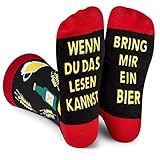 Lavley Wenn Du Das Lesen Kannst Bring Mir Bier Lustig Socken für Frauen und Männer...