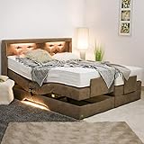 PAARA Luxus Boxspringbett Paris Night GM | 10.000 Newton Motorleistung | LED |...