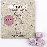 oecolife Badreiniger Putzmittel Tabs, 3x Reiniger fürs Badezimmer, plastikfrei, vegan,...