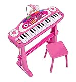 Simba 106830690 - My Music World Girls Standkeyboard, 31 Tasten, Licht und Sound, 55cm, ab...