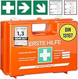 Erste Hilfe Kasten mit Inhalt nach neuer DIN 13157:2021 I Erste Hilfe Koffer inkl....