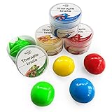 Premium Therapieknete - 4er Set | vegan, rückstandsfrei, geruchlos | 4 Farben und...