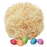 Selldorado 100 Gramm Ostergras - Dekogras Natur – Holzwolle Deko - Füllmaterial für...