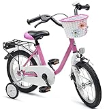 Bachtenkirch Qualitäts Kinderfahrrad 14 Zoll matt Pink Mädchen Kinderrad Fahrrad ab 3...