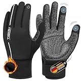 TIBISI Fahrradhandschuhe Winter Thermo Handschuhe Herren Damen Warme Winddichter...