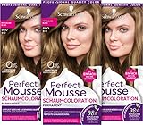 Schwarzkopf Perfect Mousse Permanente Schaumcoloration 800/8-00 Mittelblond (93 ml),...