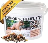 Canifee - Eichhörnchenfutter 1 kg artgerechtes Wildtierfutter als ganzjährige...