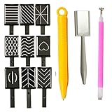 12 Stück Nail Art Werkzeug Magnetstift DIY Magic 3D Magnet Stick Set Verwendung...