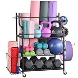 Mythinglogic Yoga Matte Regal, Yogamatte Organizer für Hanteln, Faszienrolle,...