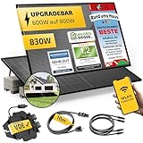 Solakon® 830W Balkonkraftwerk 800W komplett Steckdose - Inklusive Halterung -...