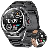 LIGE Smartwatch Herren Bluetooth-Anrufen Armbanduhr IP67 Wasserdicht Fitness...