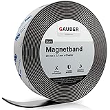 GAUDER Magnetband stark selbstklebend mit 3M Kleber | Magnetstreifen selbstklebend |...