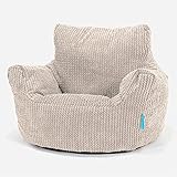 Lounge Pug, Kindersessel Sitzsack, Sitzsack Kinder, Pom-Pom Creme