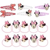 Minnie Haarspangen Mädchen,16 PCS Haarspangen Haarring,Mädchen Haarschmuck...