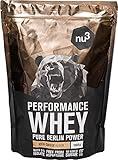 nu3 Performance Whey Protein Pulver Eiskaffee 1kg - Eiweiss Protein Pulver mit guter...