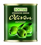 Kattus Spanische grüne Oliven, entsteint, 8er Pack (8 x 200 g)