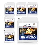 Fast X Bio Ethanol 25L 100% Natürlich, für Ethanolkamine & Alkoholbrenner....