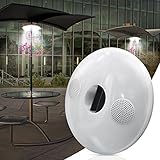 LED Außenleuchten Sonnenschirm Beleuchtung Lampe Bluetooth Lautsprecher Dimmbar 7 Farben...