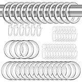 Heyu-Lotus 30 Stück Metall Vorhangringe Vorhang Hängend Ringe mit Gleiteinlage...