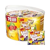 nimm2 Lachgummi Minis Runddose – 1 x 735g (70 Mini Packs) – Fruchtgummi mit...