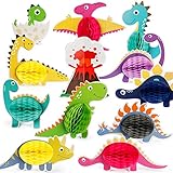 Mocoosy 12PCS Dinosaurier Party Honeycomb Ball Dekorationen, Dinosaurier...