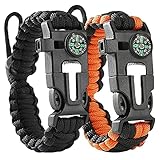 flintronic Paracord Survival Armband, 5-in-1 Outdoor Survival Kit mit...