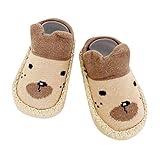 BIISDOST Baby Schuhe 0-3monate Baby Socken 0-6 Monate Rutschfest Haussocken...