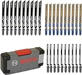 Bosch Professional 30tlg. Stichsägeblatt Set Basic for Wood and Metal (für Holz und...