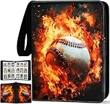 Baseball-Karten-Binder, 900 Taschen, 50 Hüllen, großer Baseball-Binder,...