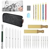 LANSKYLAN Papierwischer Bleistift Set Verwischerstift Verblender Stift Zeichnen...