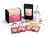 Wein- und Genießerparadies Geschenk-Set - BUBBLE TEA BOX - inkl. Trinkglas mit...