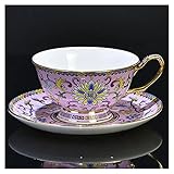 EDWAL Restaurant-Kaffeetasse Kaffeetasse Skaraftin Porzellan Bunte Blume Teetasse High-End...