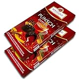 2 er Pack Berggold Punsch Zapfen 2 x 100g Zartbitterschokolade mit Punschfüllung