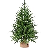 eveXmas 95cm Künstlicher Weihnachtsbaum, Tannenbaum Infinity Klassik Grün, 143...