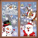 10 Blatt Fensterbilder Weihnachten, Fensterdeko Weihnachten, Weihnachts Fensterbilder...