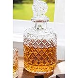 Glasdeckelkaraffe, handgefertigter Whisky-Service, Krug, Schnapsflasche, Getränkebar,...