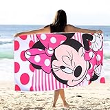 yumcute 75 x150cm Kinder Handtuch Badetuch,Minnie Kinder Badetuchkinder Badetuch für...