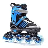 PAPAISON Verstellbare Rollerblades für Jungen im Alter von 4–12 Jahren, Inlineskates...