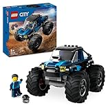 LEGO City Blauer Monstertruck, Offroad-Auto-Spielzeug, Fahrzeug-Set mit...