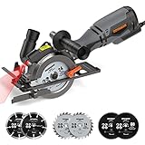 DOVAMAN Mini Kreissäge, 710 W 115mm Handkreissäge mit Laser, 3500rpm,...