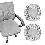 NOKDAL 2 pcs Stuhl-Sitzbezug Bürostuhl überzug Drehstuhl Bezug Schreibtischstuhl Office...