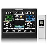 Bresser MeteoTemp BF Funk Wetterstation mit Touch-Display, Funk-Außensensor,...