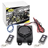 Area1 Motorrad Motorroller Alarmanlage 'Easy 2 Fit' einfache Montage / 12V / Universal / 2...