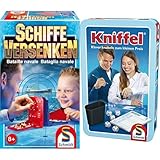 Schmidt Spiele 49092 Schiffe versenken, Reise-und Familienspiel, bunt & 51203 Kniffel,...