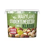 Maryland Studentenfutter Klassik 300g Becher – Rosinen Erdnusskerne Cashewkerne und...