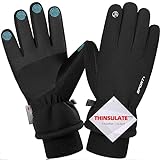 Songwin wasserdichte Winterhandschuhe, Importierte Thinsulate Warme Touchscreen...