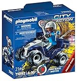 PLAYMOBIL City Action 71092 Polizei-Speed Quad mit Rückzugsmotor, Spielzeug für Kinder...