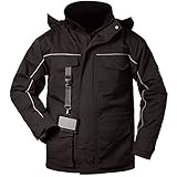 Outdoor-Thermojacke ELYSEE BLACKPOOL Schwarz Wasserdicht, Größe XL